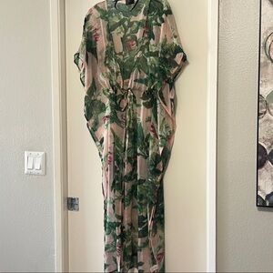 Floral bathing suit cover